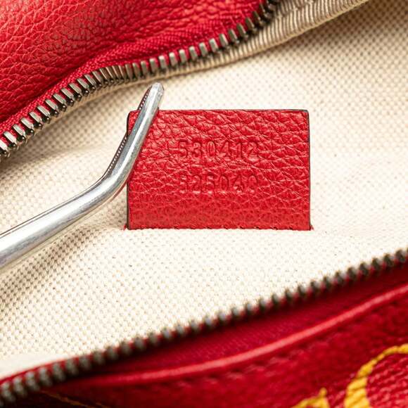 GUCCI Authentic Red Leather Fanny Pack - Picture 9 of 10